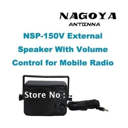 New Original NAGOYA External Speaker NSP-150V with 3.5mm Plug + Volume Control for Mobile Radio/Transceiver