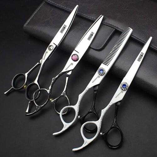 Left-hand Scissors Tool Set Special 6-inch Stainless Steel Flat Scissors For Hairdressing Pet Grooming Scissors