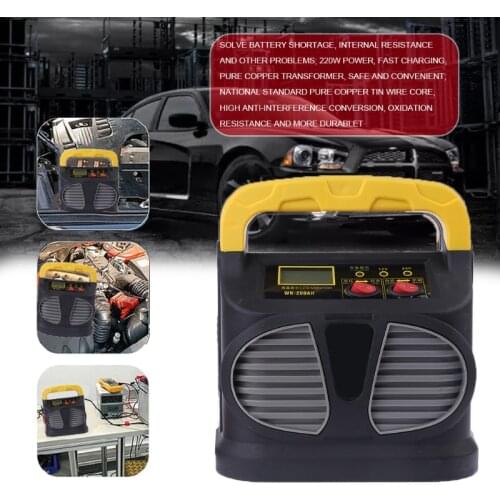 Portable 12v-24V Intelligent High Power Battery Charger Car Jump Starter