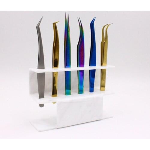 Professional Eyelashes Extension Tweezer Holder Eyelashes Tweezers Storage Stand Rack Display 3 Colors Beauty Salon Tools