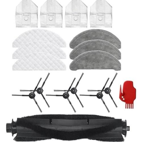 Roller Main Brush Side Brush Mops Cloths Dust Bags for Xiaomi ROIDMI EVE Plus Robot Vacuum Cleaner Accessories