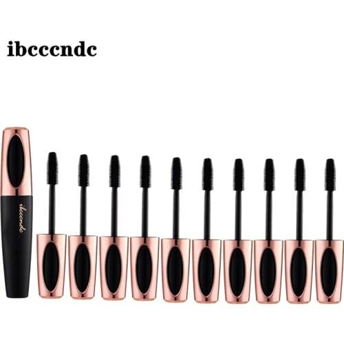 10Piece Black 4D Silk Fiber Lash Mascara Waterproof Rimel 3d Eyelash Extension Thick Lengthening Eye Lashes Cosmetics Makeup