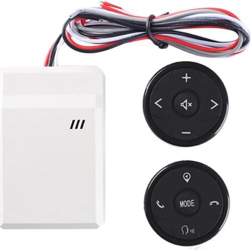 Universal Wireless Car Steering Wheel Controller 10 Key Music Dvd Gps Navigation Steering Wheel Radio Remote Control Buttons Bla