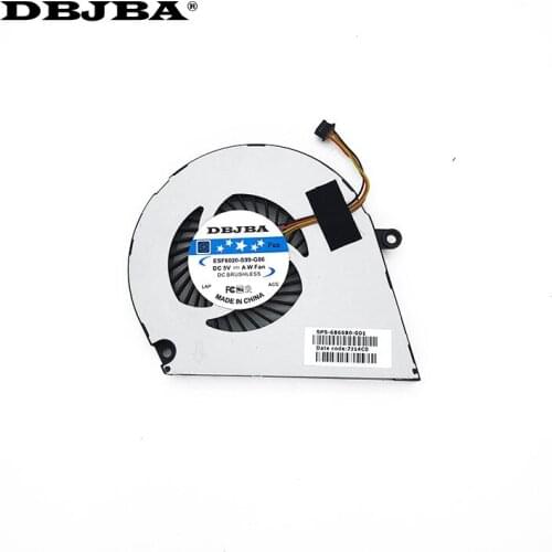 New Laptop CPU Cooling Fan for HP ENVY4 ENVY6 6-1040ca ENVY4-1007TX 1008TX 1024T 4 PIN SPS-686580-001 Fan