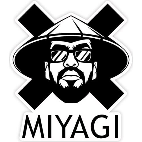 15CMx17CM Hip Hop Star MiyaGi KK Vinyl Car Sticker Decal Auto Car Stickers Car Accessories