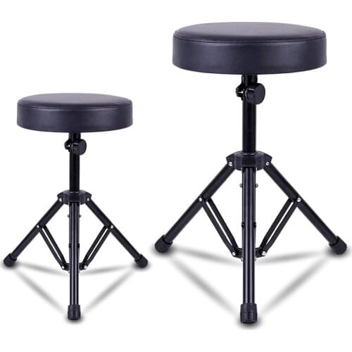 Stringed Instruments Parts Jazz Drum Stool Adjustable Height Rotating Seat Thick Leather Sponge Drum Stool