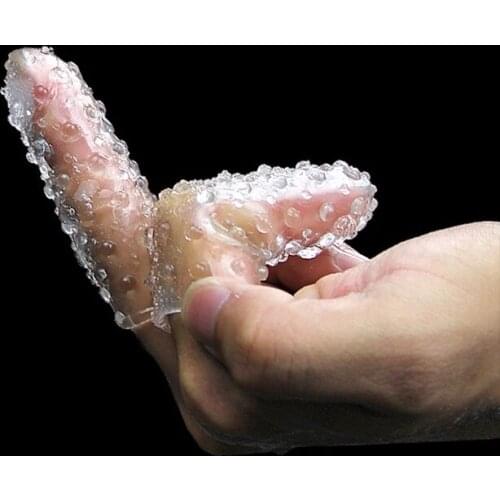 1Set Sex Finger Sleeves Clitoris Vibrator Sex Toys For Woman Stimulator Vagina Strapon Sex Erotic Adults Products For Couples
