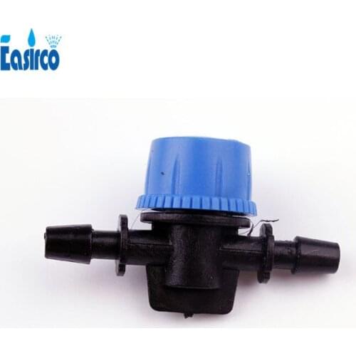 1000pcs per pack)1/4'' Micro in-line shut off valve for garden irrigation