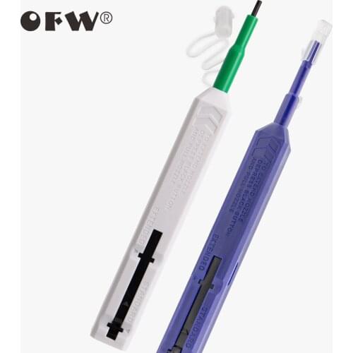 2PCS/lot FTTH Optical Fiber Cleaner Pen Type 2.5mm/1.25mm LC FC SC ST Connector One Click Cleaning Pen