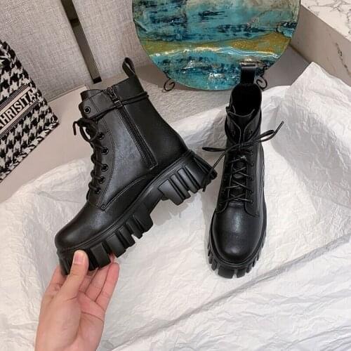 2021 New Fashion Winter Women Boots Warmth Platform Ankle Boots Ankle Women Casual Booties Round Toe Womens Shoes Botas Mujer