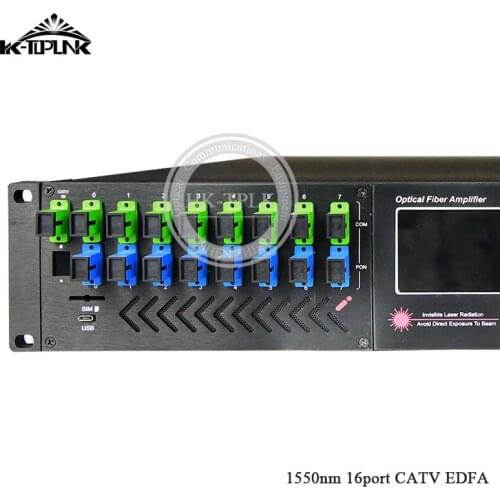 1U 1550nm 16port*16dbm CATV EDFA without WDM sc/apc,sc/upc,FTTH optical High power optical fiber Amplifier