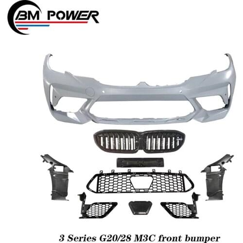 3 series G20/G28 M3C front bumper to M3C style PP material car hood bumper