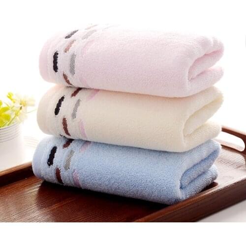 3 PCS/Lot Plain Dyed Wholesale Retail Towel Family Face Towels Hair Towel Washclothes 34x75cm 100% Cotton Towels High Quality