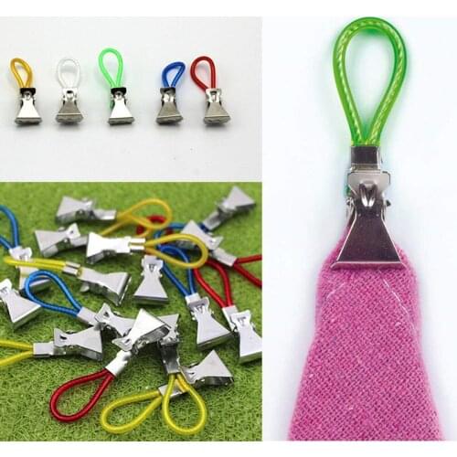 5pcs Tea Towel Hanging Clips Clip on Hooks Loops Hand Towel Hangers keys holder wall home room accessories