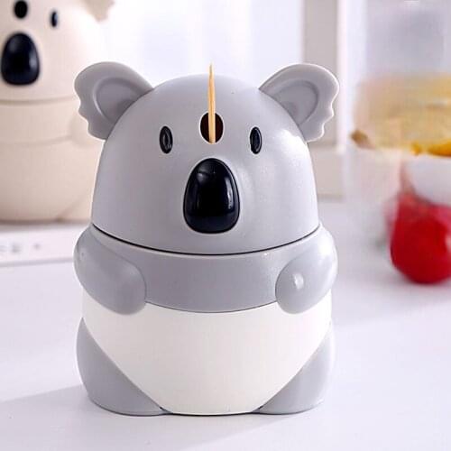 Cute Panda Automatic Pop-up Toothpick Box Portable Pop-up Toothpick Holder Container for Restaurant Kitchen Toothpicks Dispenser