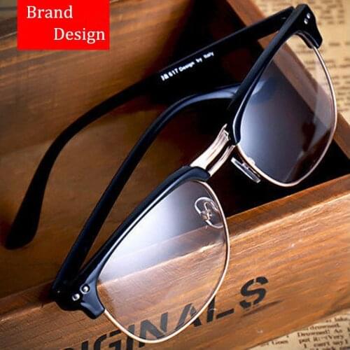 Chashma Brand Classic Italy Design Women and Men Eyewear Half Frame Optical Glasses for Prescription and Decoration