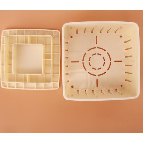 DIY Plastic Tofu Stamper 1 Pc Homemade Tofu Plastic Mold Tofu Making Mold Box Kitchen Cooking Tool