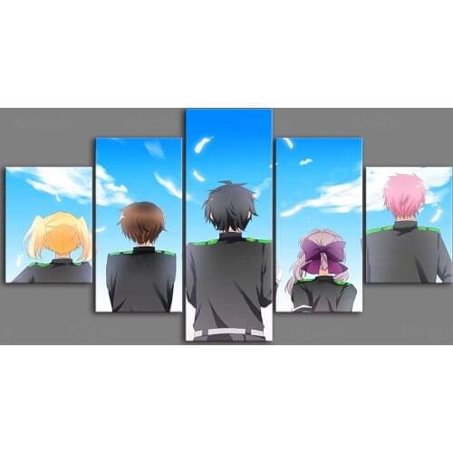 Home Decoration Canvas HD Prints Seraph of the End Poster Painting 5 Set Living Room Wall Art Modular Anime Picture Framework