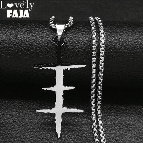 Punk Psychic TV Stainless Steel Necklace Chain for Women/Men Silver Color Necklaces Jewelry collier homme N4504S03