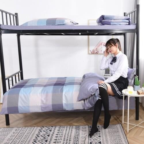 Student Dorm Room Bedding Set Three-piece Suit Pure Cotton Bed Sheet Comforter Bedding Comfortable Bedding Set Queen Home Decor
