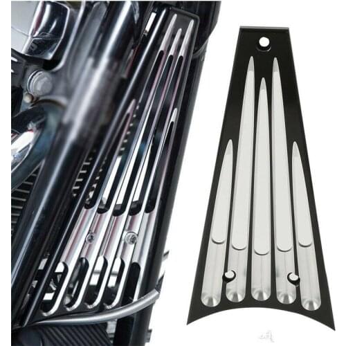 CNC Motorcycle Frame Grill Cover For Harley Touring Road King Road Glide 2009-2013 black/chrome