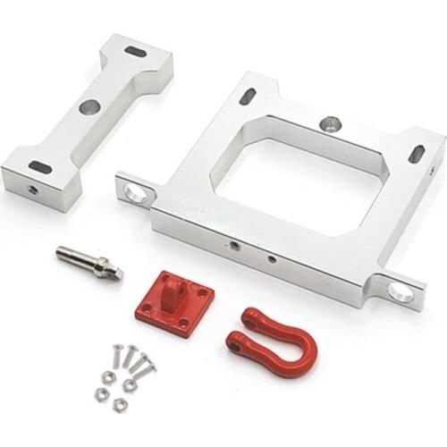 Metal Beam + Rear Bumper with Tow Hook Upgrade Parts for WPL B14 B24 B16 B36 C14 C24 1/16 RC Car Truck Accessories