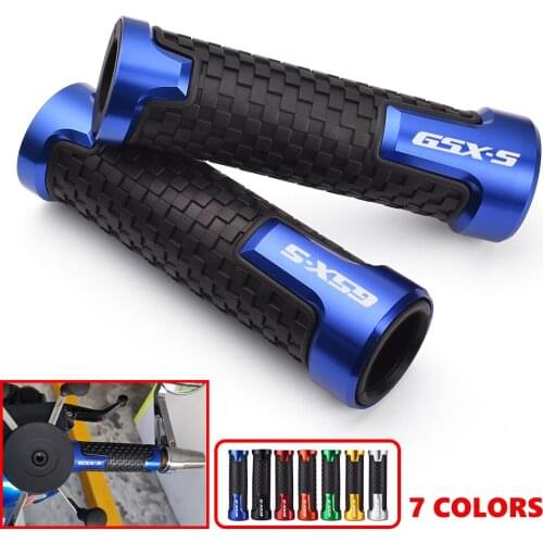 Motorcycle Handlebar Grips CNC aluminum Rubber Hand Thruster Grips For SUZUKI GSX-S750 GSX S750 GSX-S 750 GSXS750 1000 2011-2020