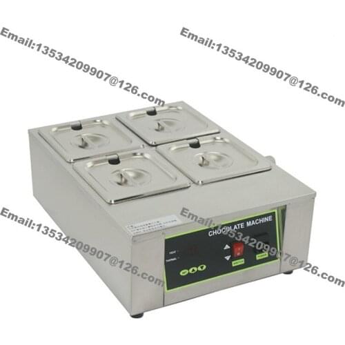 8kg Commercial Use 110v 220v Electric Digital Chocolate Melter Warmer Boiler Temperer with 4 Melting Pot