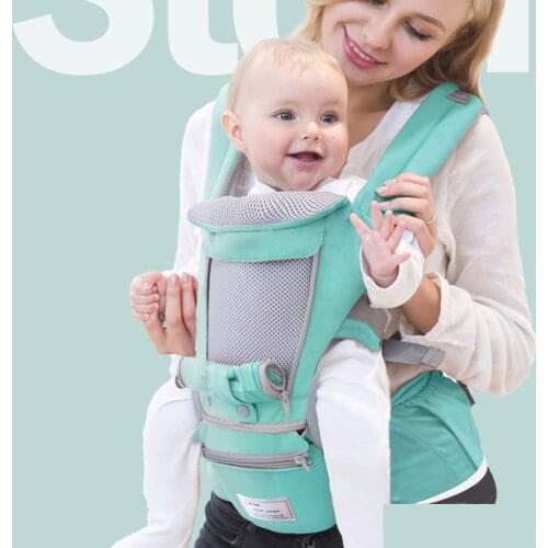 Ergonomic Baby Carrier Kangaroo Baby Sling Infant Kid Baby Hipseat Wrap Front Baby Carrier Facing for Travel 0-36Months