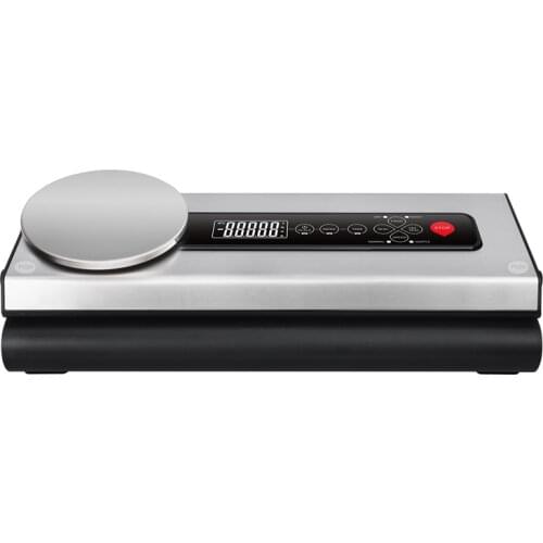 VS6601M LCD Display Stainless Steel Food Vacuum Sealer With Kitchen Electronic Scale Packer Machine, 120W Power Sealing Machine