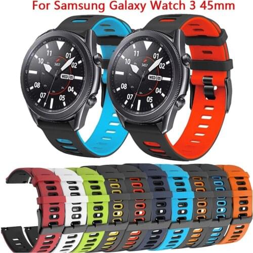 Silicone Watchbands for Samsung Galaxy Watch 3 45mm 41mm Bracelet Smart Sport Strap for Samsung galaxy watch 42mm Watch Strap