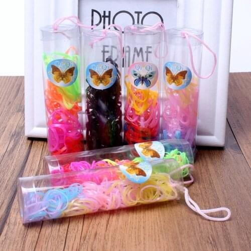 70/150 Pcs Cute Girls Candy Colors Nylon Rubber Bands Children Safe Elastic Hair Bands Headband decorations ties Gum for hair