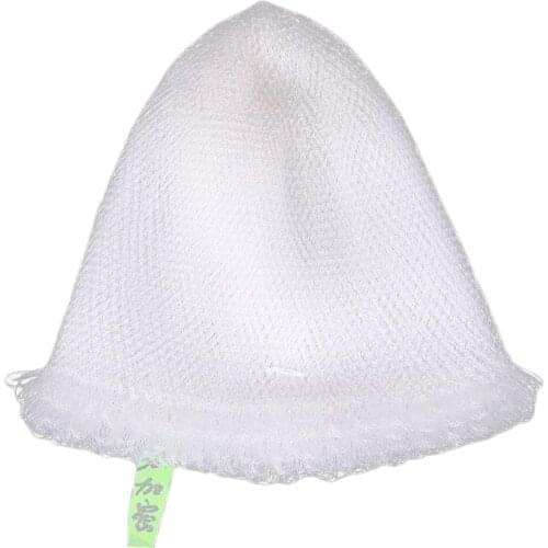 Fishing Landing Net Fishing Dip Net Head Hand Woven Fishing Line Nylon Net Truck Net White Diameter 70/60cm Length 95/85/80cm