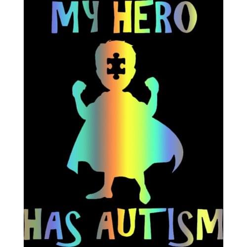 S51357# Various Sizes/Colors Car Stickers Vinyl Decal My Hero Has Autism Motorcycle Decorative Accessories Creative