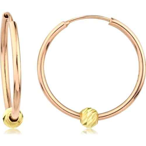 14k Doric Hoop Earrings W4E35070