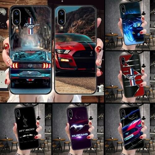 Sport car Mustang Phone Case For Huawei Honor 6A 7A 7C 8A 8X 8 9 9X 10 10i 20 Lite Pro black pretty coque soft back art funda 3D