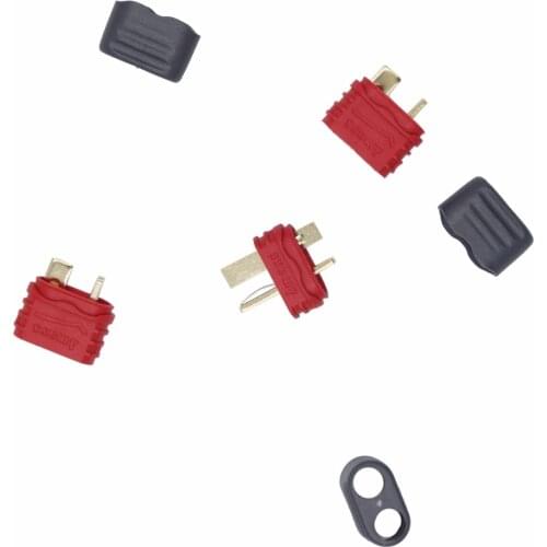 5pair/lot Amass 40A Sheathed T Plug Connector High Current For Multi-axis Fixed-wing Model Aircraft 20%Off