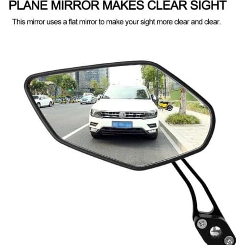 Aluminum Alloy Bike Mirrors Bike Motorcycle Electric Bicycle Mountain Bike Rearview Mirror Riding Equipment Cool Personality