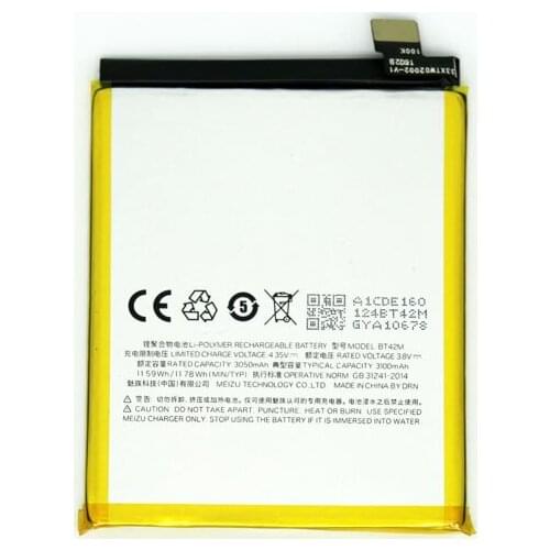For Meizu Metal M1 BT42M 3100mAh Battery Replacement High Quality Battery Parts Smart Phone