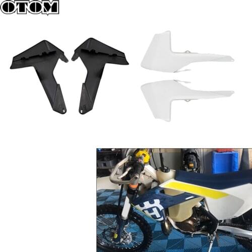 OTOM Motorcycle Fuel Tank Guard Plate Fairing Body Protection Board Radiator Plastic Cover For HUSQVARNA FC TC TX FX 125 250 450