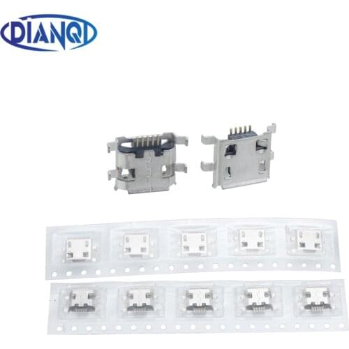 10pcs Micro USB 5pin 0.8mm B type Female Connector For Mobile Phone Mini USB Jack Connector 5pin Charging Socket Four feet plug
