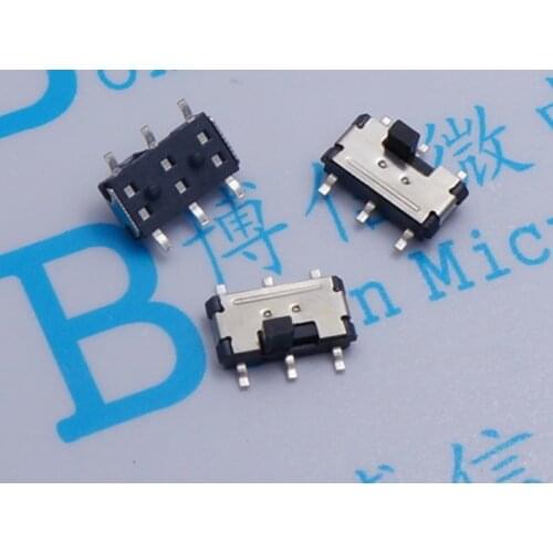 10Pcs/Lot Six Feet Two Files Are Dial With Pits Mss-22C02 (2P2T) Toggle Switch Miniature Toggle Switch