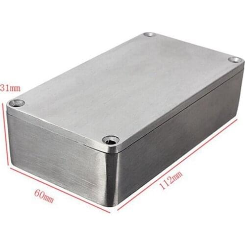 10PCS Guitar Effects Pedal Aluminum Stomp Box Enclosure 1590B Die Cast Aluminum Box