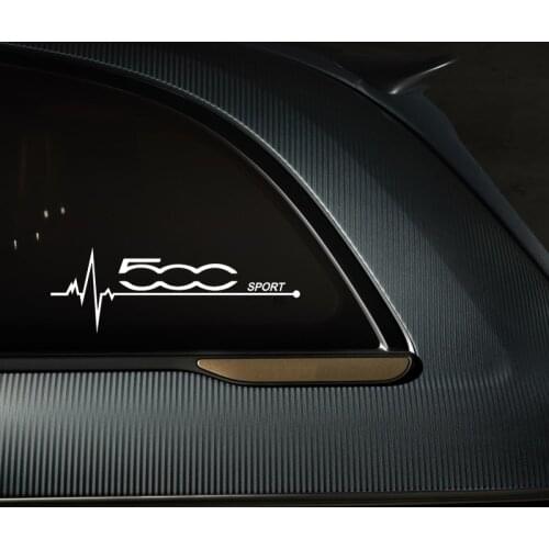 2 Pcs Vinyl Car Sticker Car Decal Styling For Fiat 500