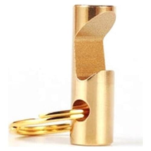 2018 Popular Mini EDC Tool Gold Color Durable Copper Keychain Bottle Opener Key Holder Key Ring LX3922