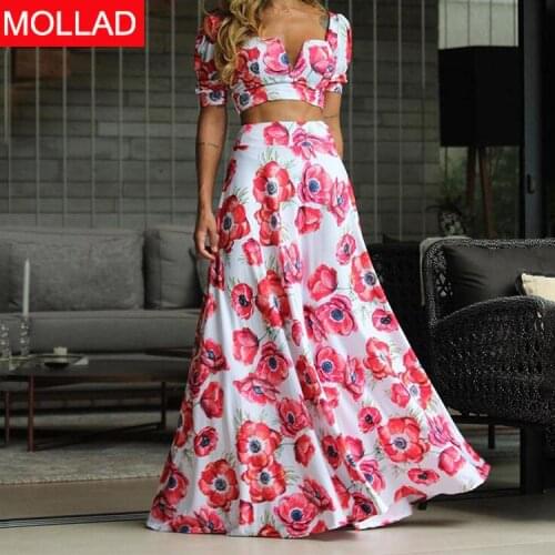 2021 Cross-Border Foreign Trade European and American Popular Short Red Shirt Large Swing Dress Suit Skirt Suit for Women