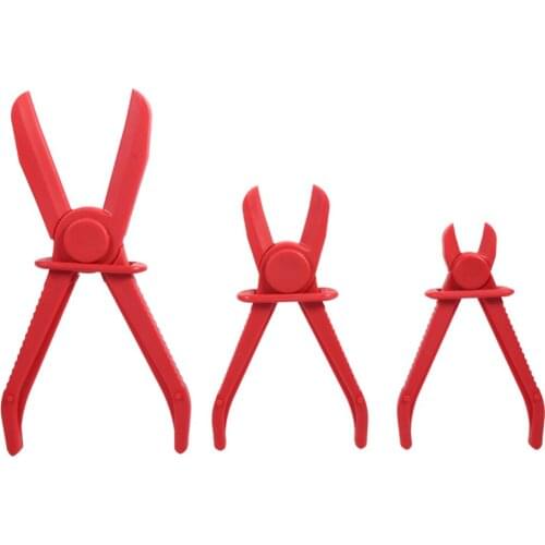 3Pcs/Set Nylon Hose Clamp Tool Set Brake Fuel Water Line Clamp Plier Hands Free Tool Car Repair Special Tools