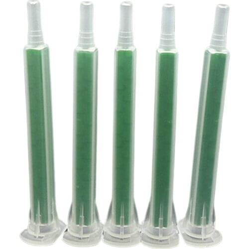 5pc Static Mixing Nozzle AB Glue Resin Adhesive Mixer Mixing Mouth Tube Set for 50ml 1:1 Caulking Guns AB Glue Gun Tools