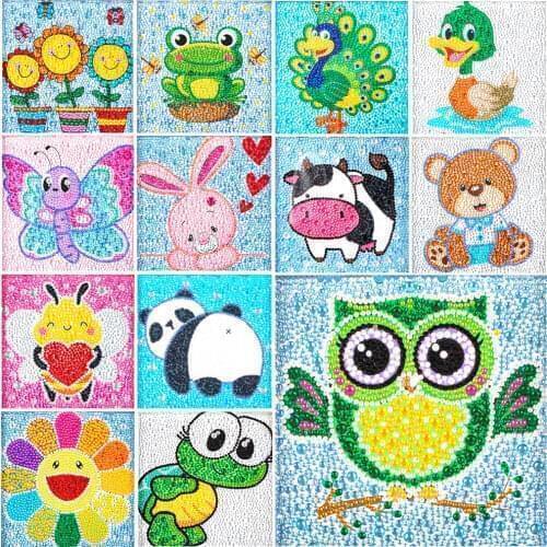 DIY Diamond Painting Childrens Cartoon Crystal Size Diamond Embroidery Mosaic Decoration Crafts