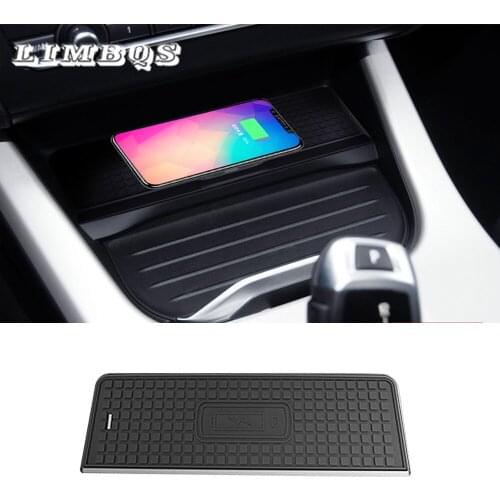 Car wireless charger for bmw f30 f32 wireless fast charger dashboard holder mount non-slip silicone stand